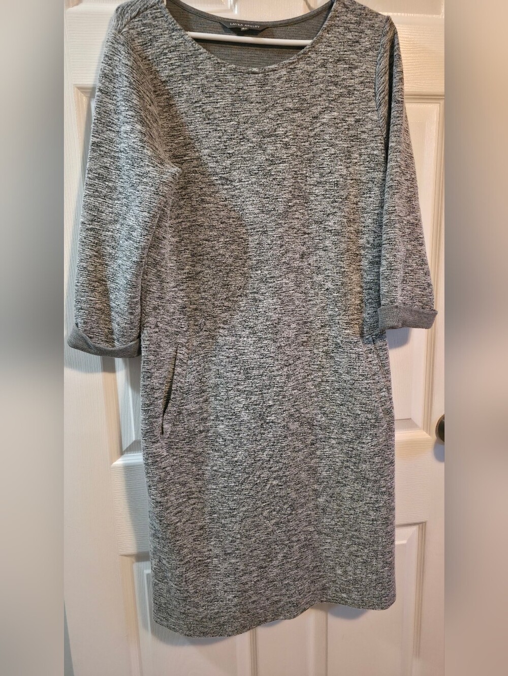4/$67 Deal! Laura Ashley Gray Heathered Dress